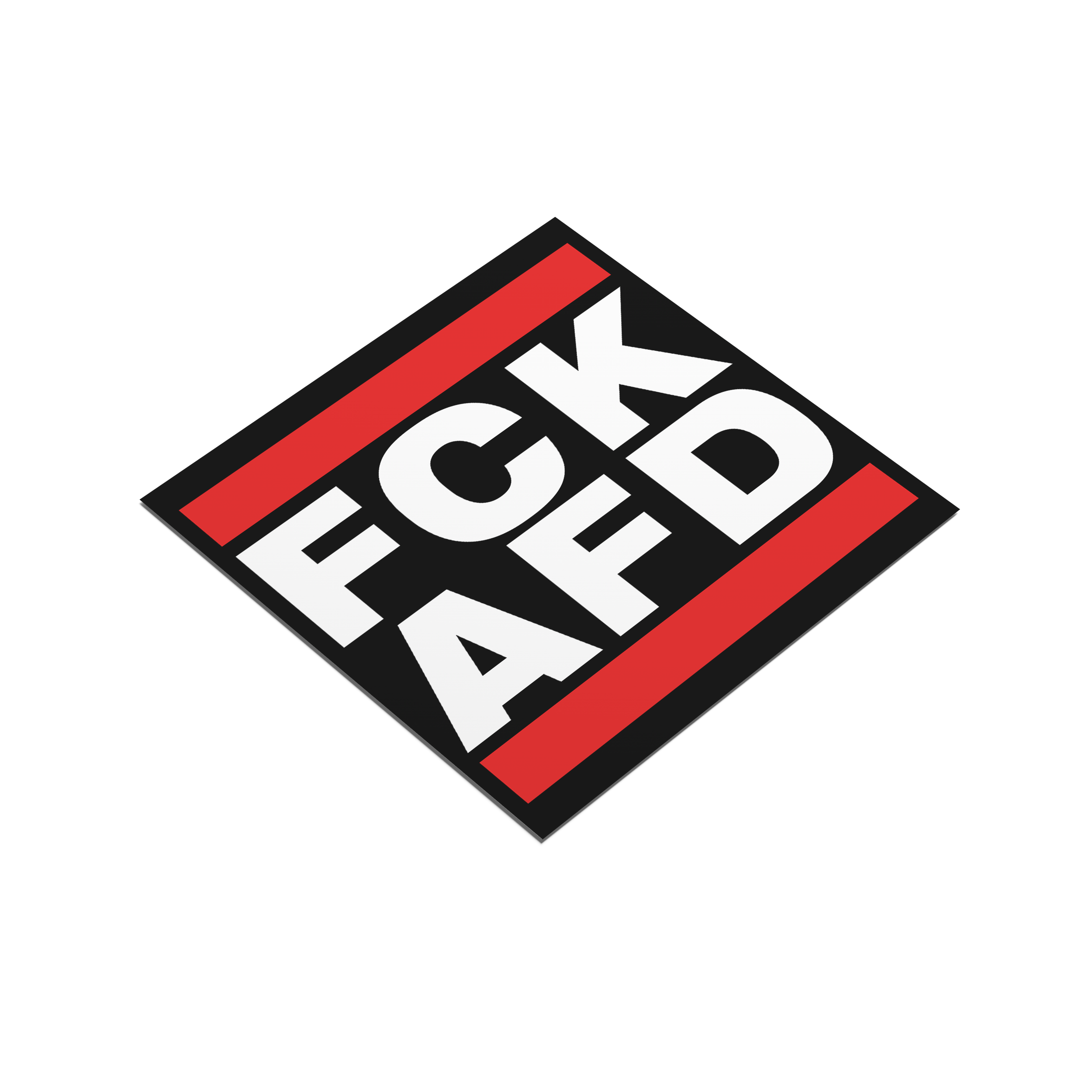 Aufkleber »FCK AFD« (10,5 x 10,5 cm)  