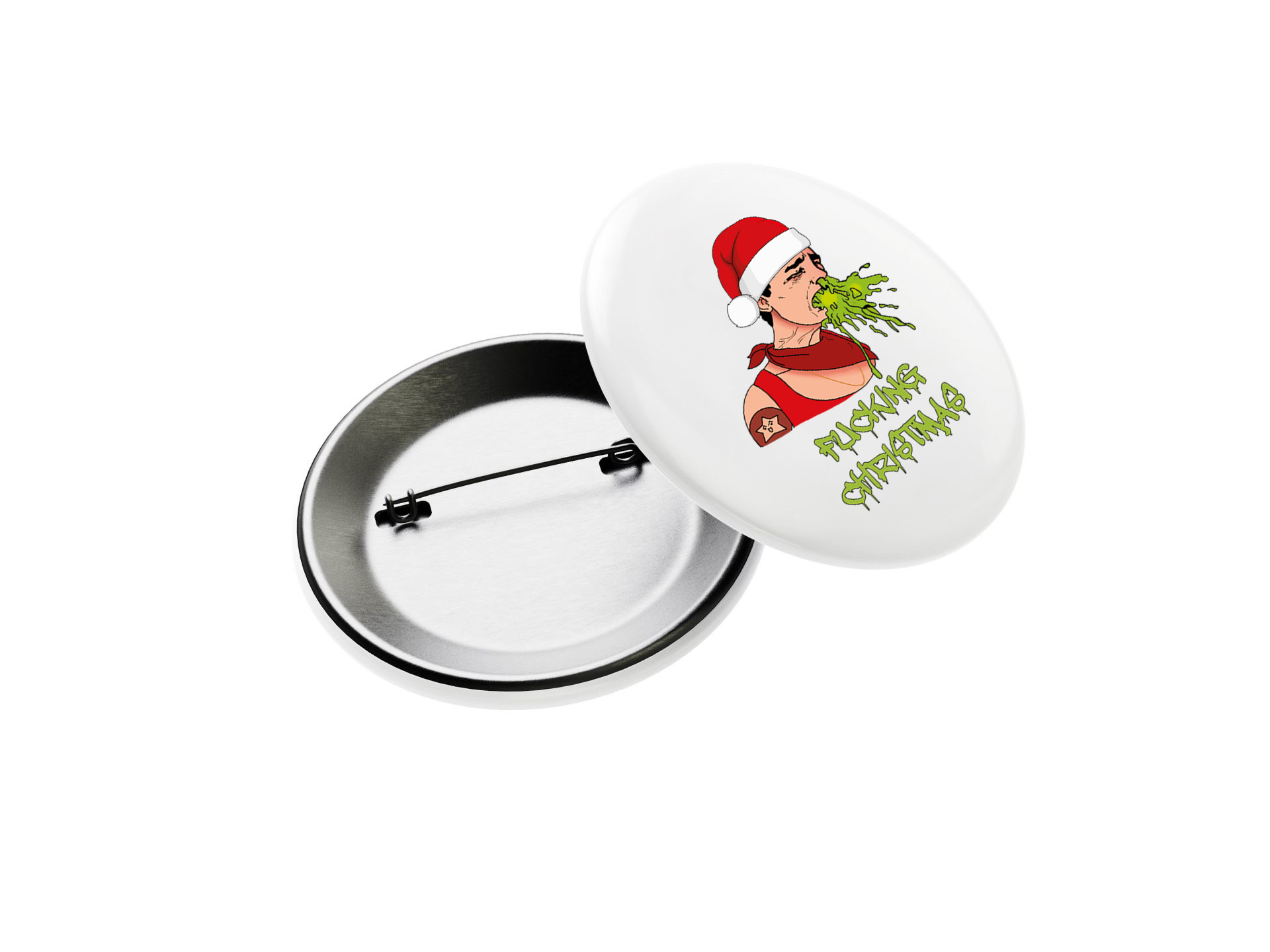 Button »Fucking Christmas« (Ø 32 mm)  
