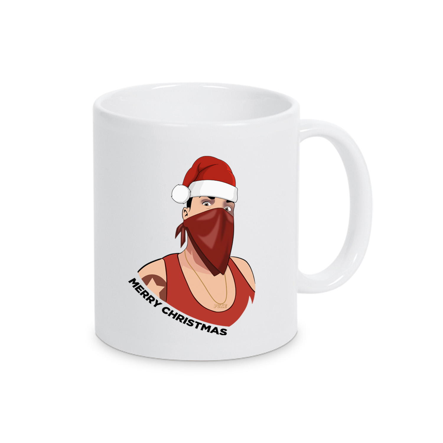 Tasse »Puke Merry Christmas«   