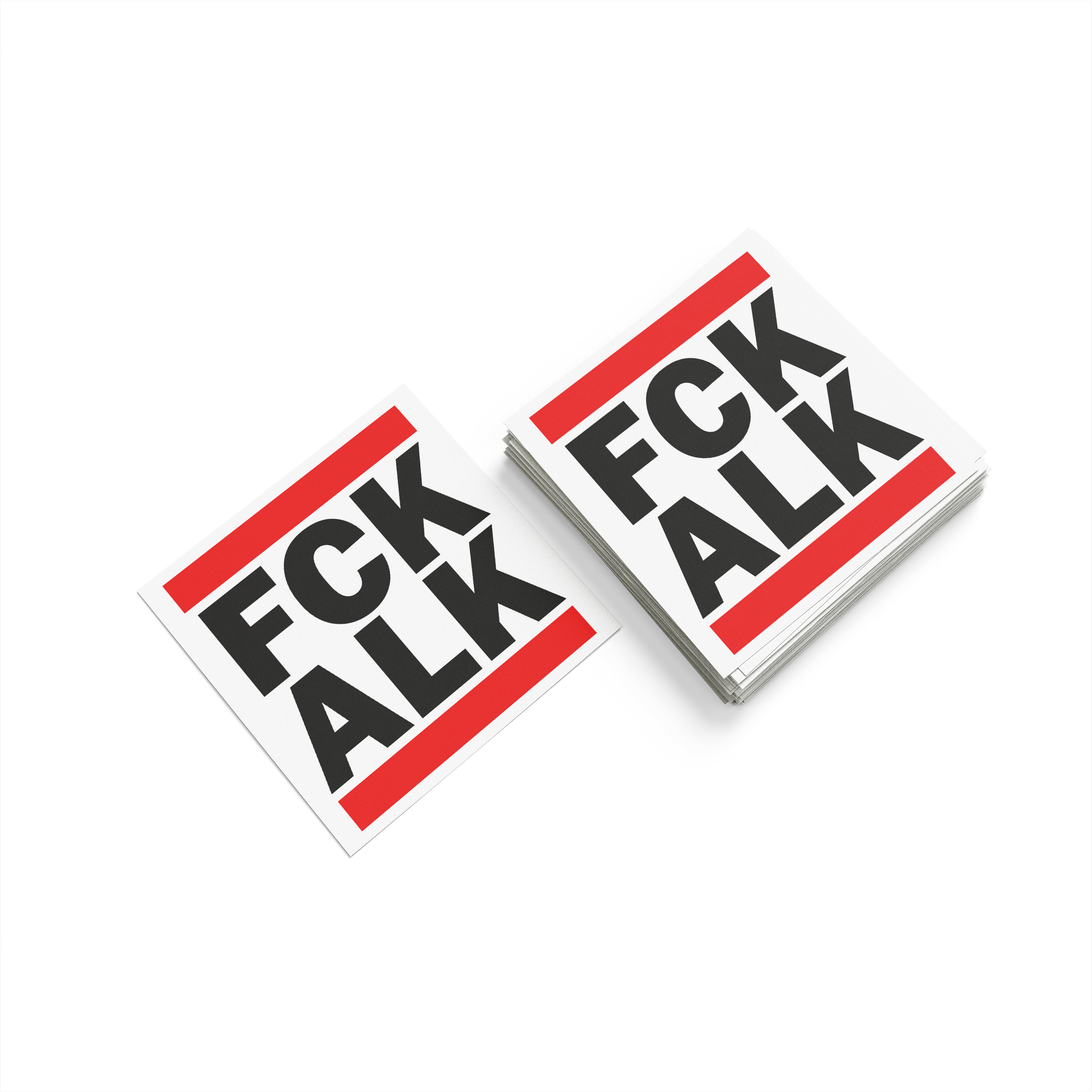 Aufkleber »FCK ALK« (10,5 x 10,5 cm)     