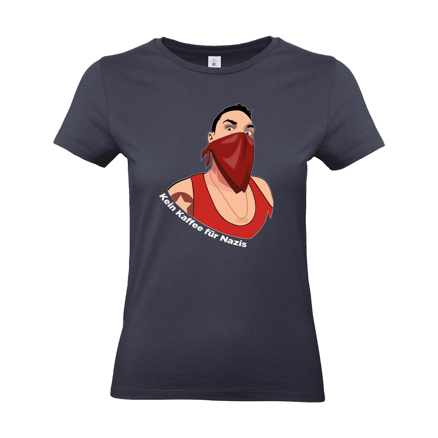 T-Shirt tailliert »Kein Kaffee für Nazis« 