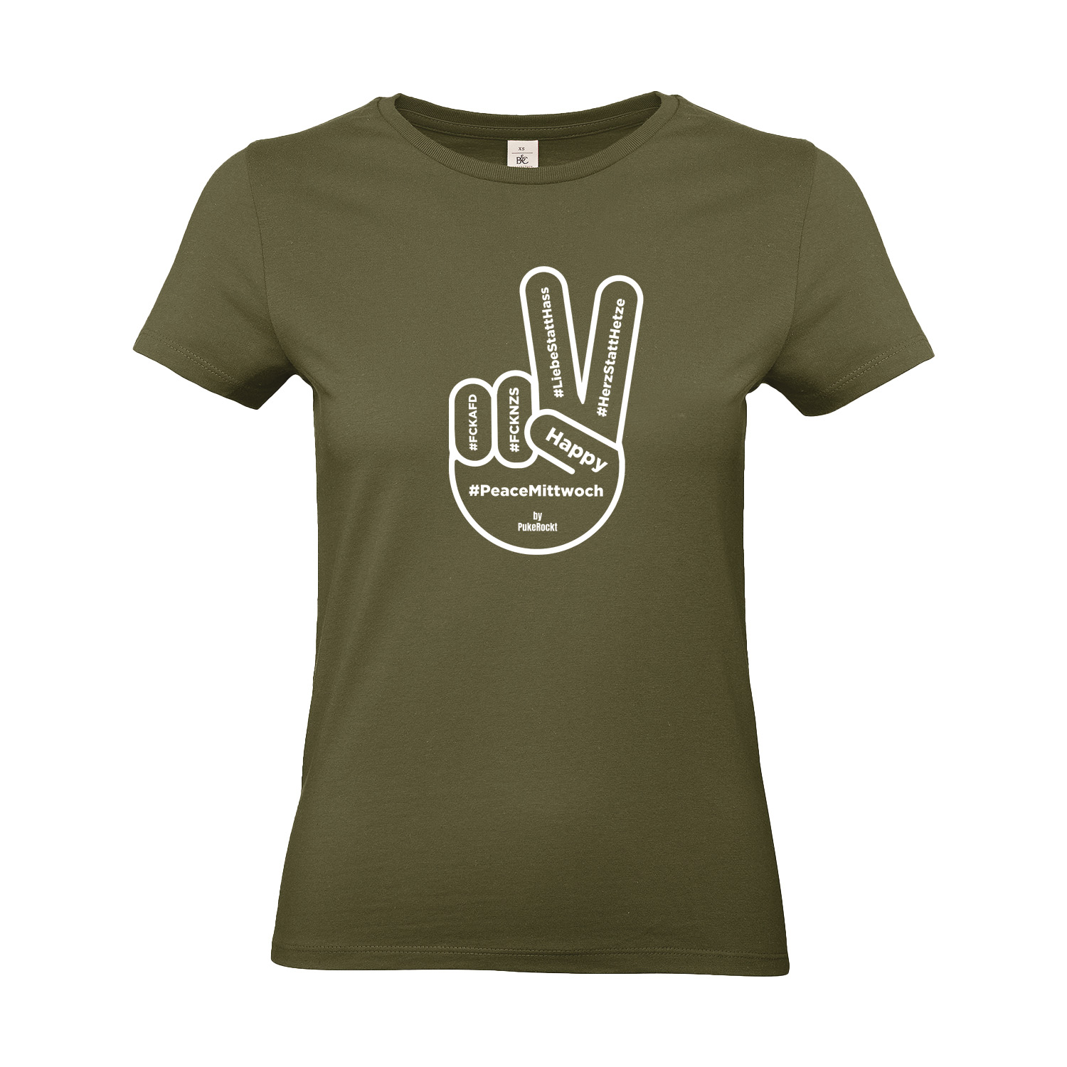T-Shirt tailliert »Peace Mittwoch« 