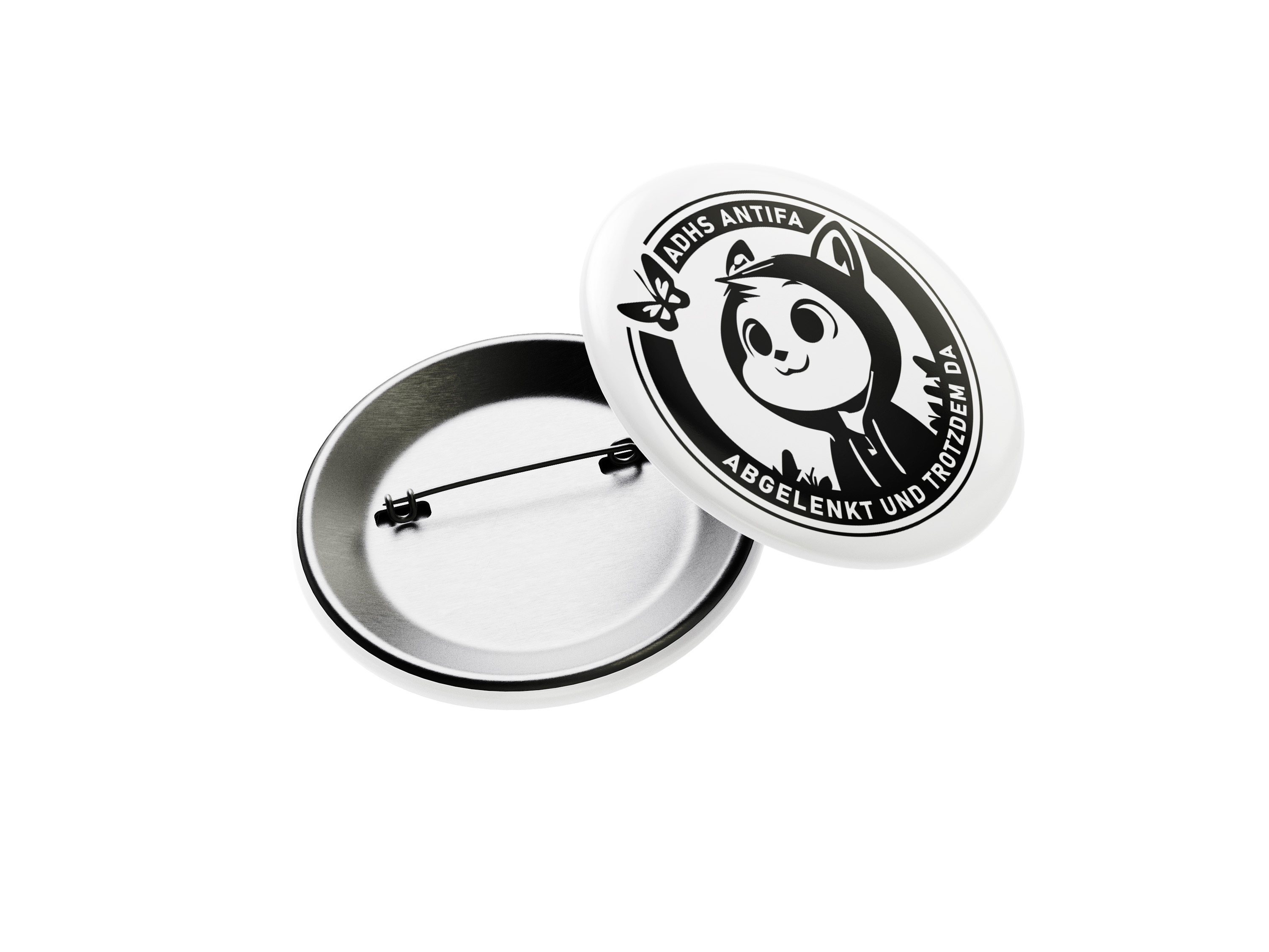 Button »ADHS Antifa« (Ø 32 mm)