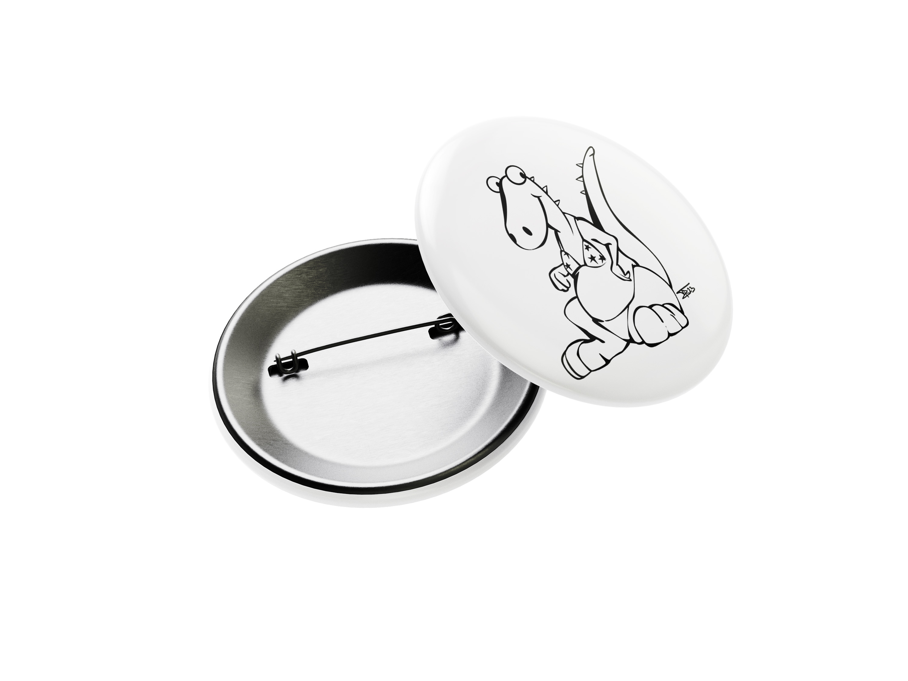 Button »PukeDino« (Ø 32 mm)